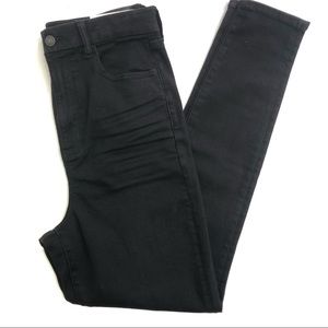 American Eagle Curvy Highest Rise Black Skinny Jegging Jeans Next Level Stretch